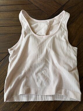 lululemon athletica Pale Pink Ribbed Tank